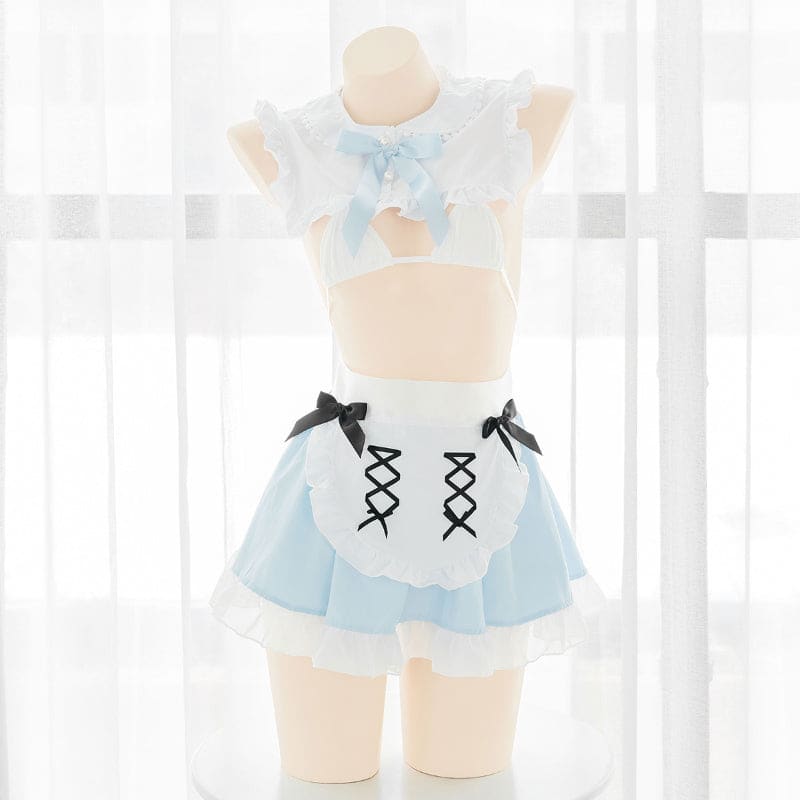 Alice in Wonderland Inspired Sexy Maid Blue Dress ON837 -