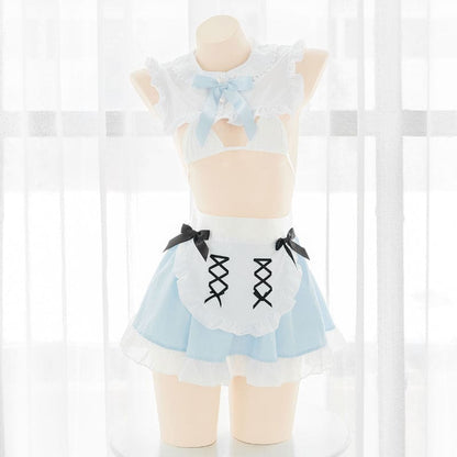 Alice in Wonderland Inspired Sexy Maid Blue Dress ON837 -