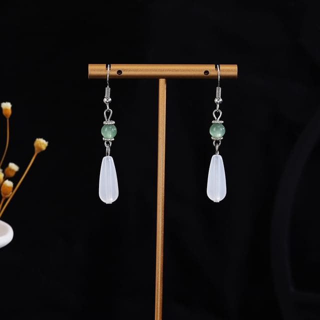 Alloy Chandelier Earring - E2494-2 - 1 Pair - Silver &