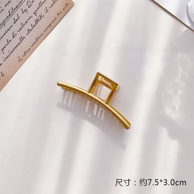 Alloy Hair Claw (Various Designs) - BM2414 - Arc - Gold / L