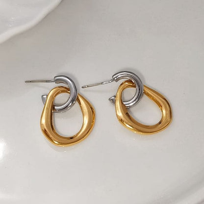 Alloy Half Hoop Earring