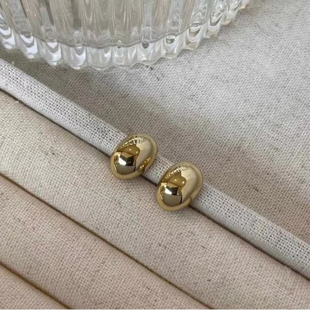 Alloy Stud Earring - 1 Pair - Gold / One Size