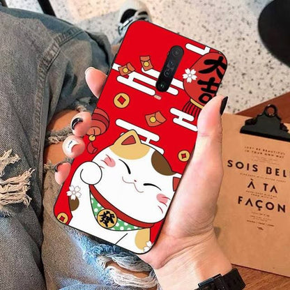 Android Xiaomi Japanese Cute Lucky Cat Kawaii Phone Case