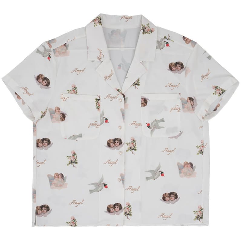 Angel Bird Short Shirt - Tops