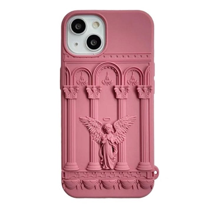 Angel Building IPhone Case - iPhone 11 / Pink - IPhone Case