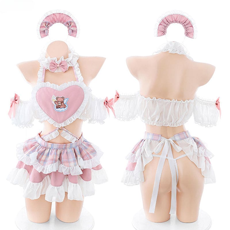 Angelic Bear Pastel Nights Set ON1471 - Pink / One Size