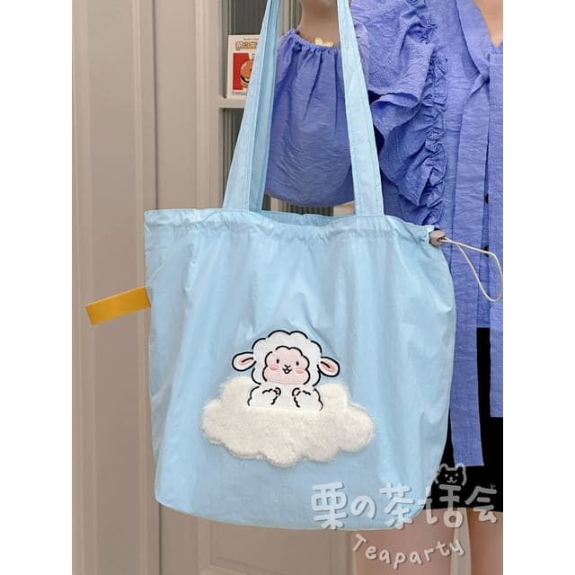 Animal Applique Tote Bag / Bag Charm / Set - Without Charm