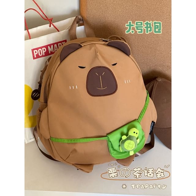 Animal Cartoon Zip Backpack - Backpack - With Bean Charm