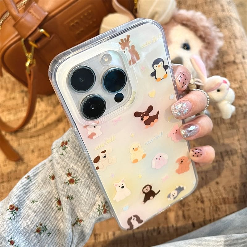 Animal Phone Case / Strap / Set - iPhone 15 Pro Max / 15