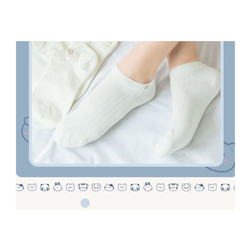 Animal Tag Low Cut Socks Set