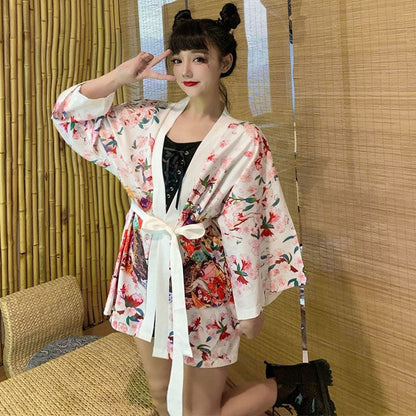 Anime Girl Vintage Kimono Outerwear