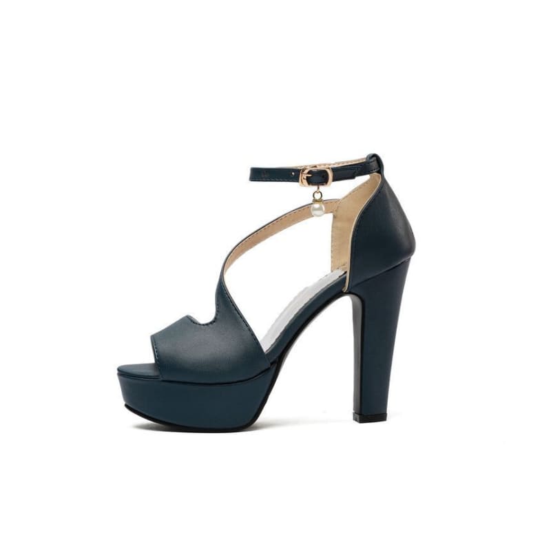 Ankle Strap Platform Chunky Heel Sandals