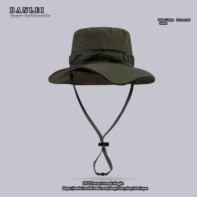 Applique Bucket Hat - Army Green / One Size