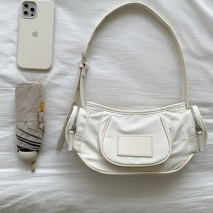 Applique Nylon Shoulder Bag - Off-White / One SIze