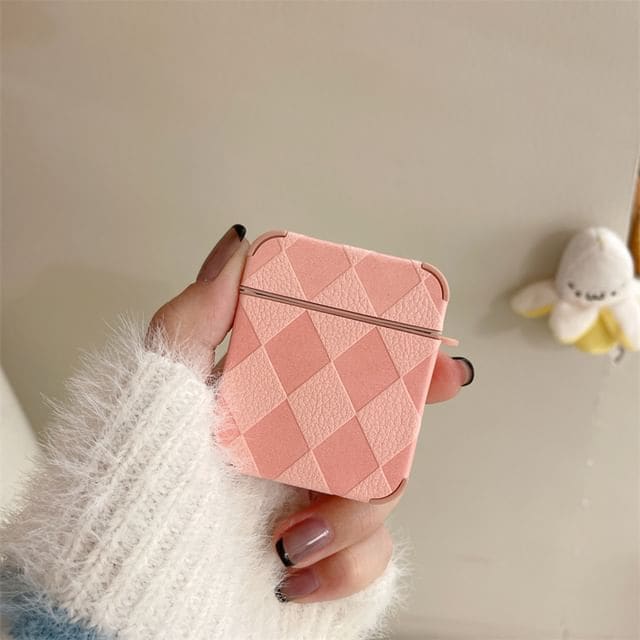 Argyle AirPods / Pro Earphone Case Skin - Pink / AirPods 1