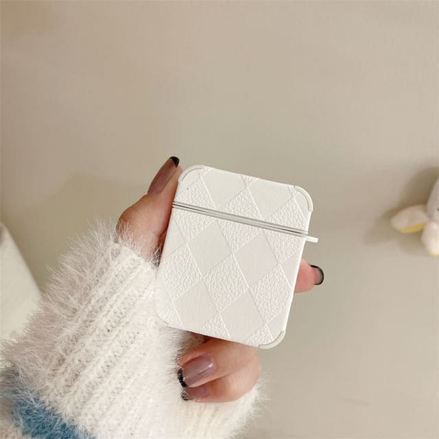 Argyle AirPods / Pro Earphone Case Skin - White / AirPods 1