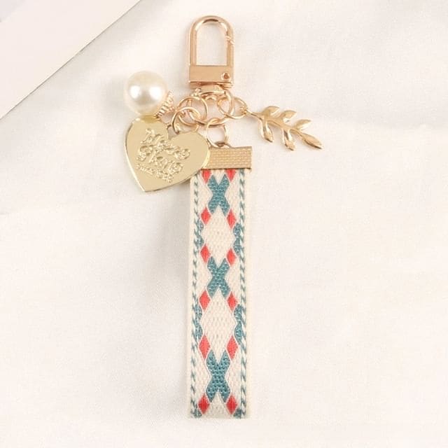 Argyle Strap Alloy Keyring (Various Designs) - Q810-1