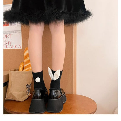 Asymmetrical Rabbit Ear Socks