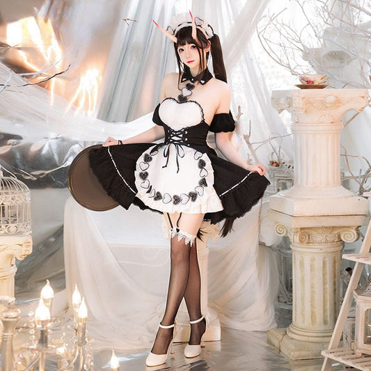 Azur Lane IJN Noshiro Hold the Ice Maid Cosplay Costume