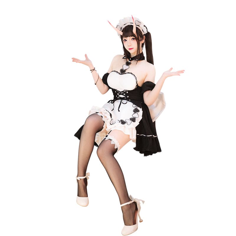 Azur Lane IJN Noshiro Hold the Ice Maid Cosplay Costume