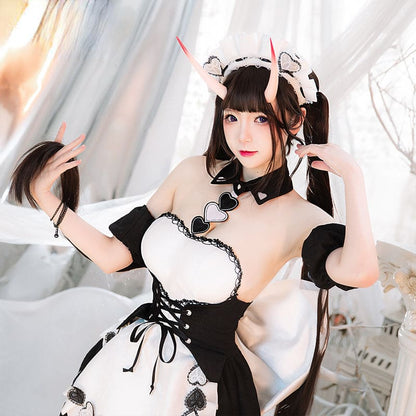 Azur Lane IJN Noshiro Hold the Ice Maid Cosplay Costume