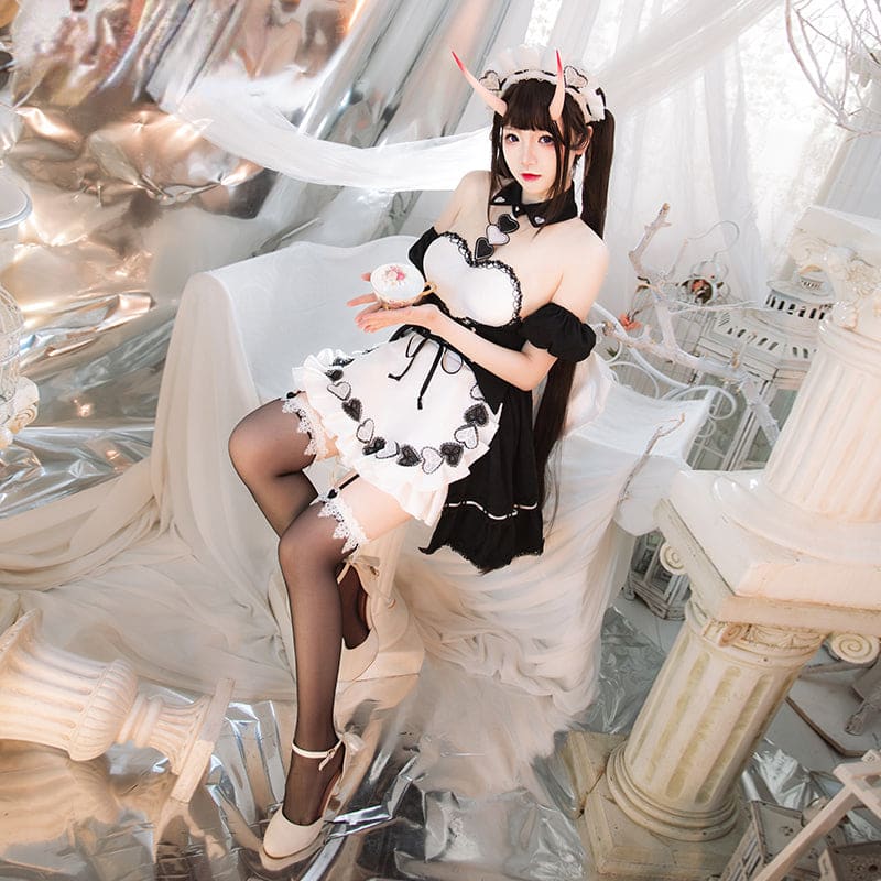 Azur Lane IJN Noshiro Hold the Ice Maid Cosplay Costume