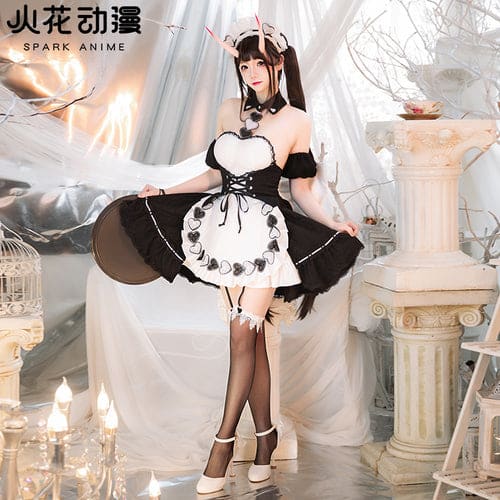 Azur Lane IJN Noshiro Hold the Ice Maid Cosplay Costume