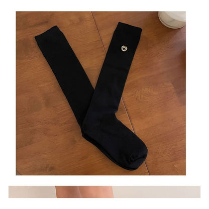 Badge Embroidered Socks