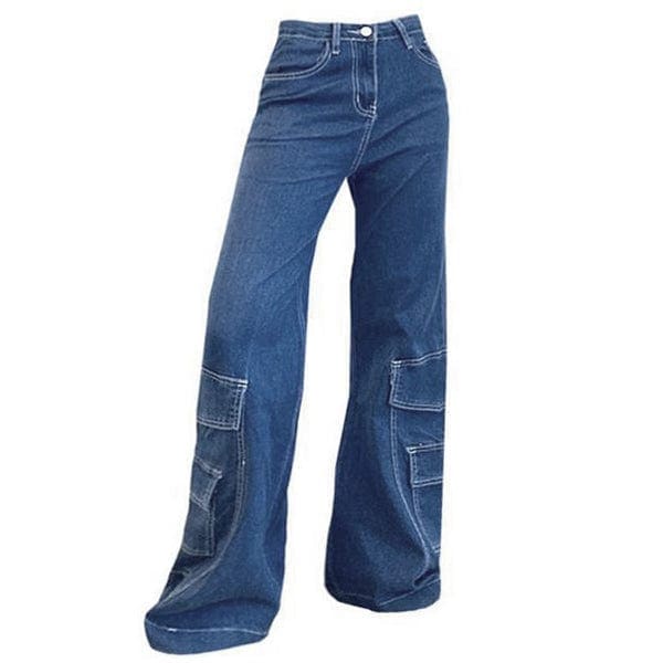 Baggy Pocket Jeans - Pants