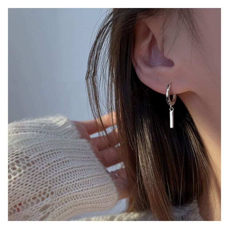 Bar Alloy Dangle Earring