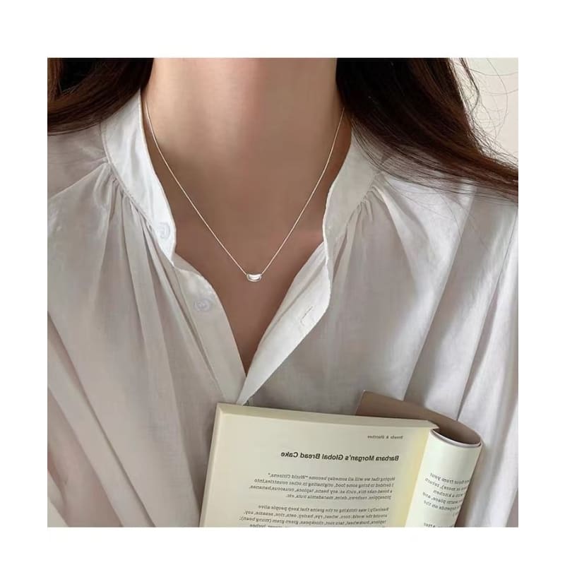 Bean Pendant Alloy Choker