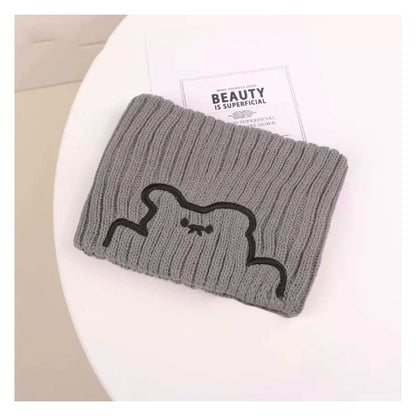 Bear Knit Headband - HM1013 - Black / One Size