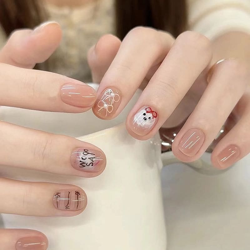 Bear Press On Nail