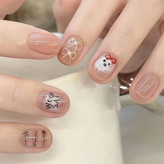 Bear Press On Nail