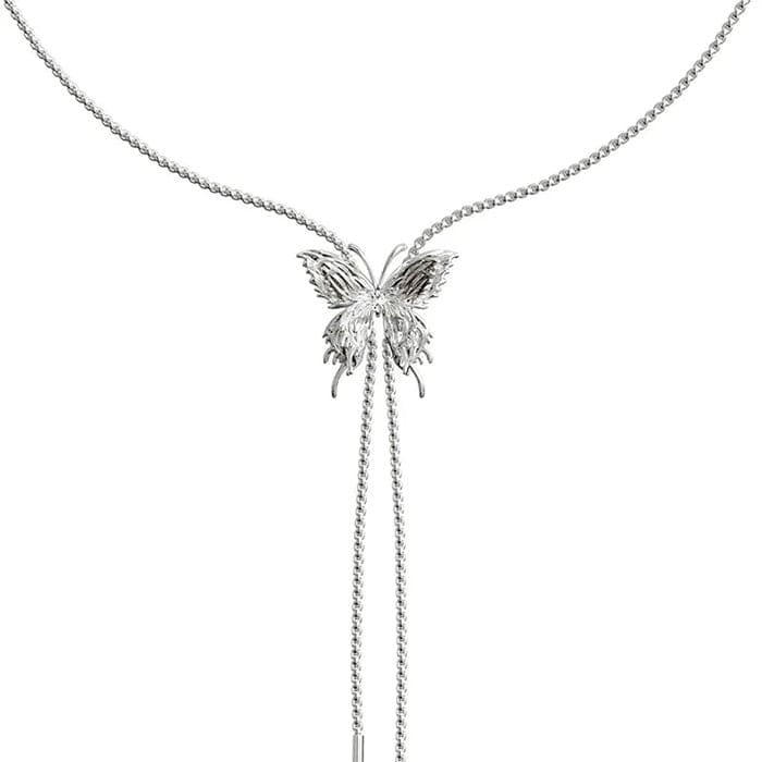 Beauty Butterfly Body Chain - Silver - Belts