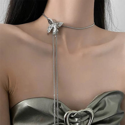 Beauty Butterfly Body Chain - Silver - Belts