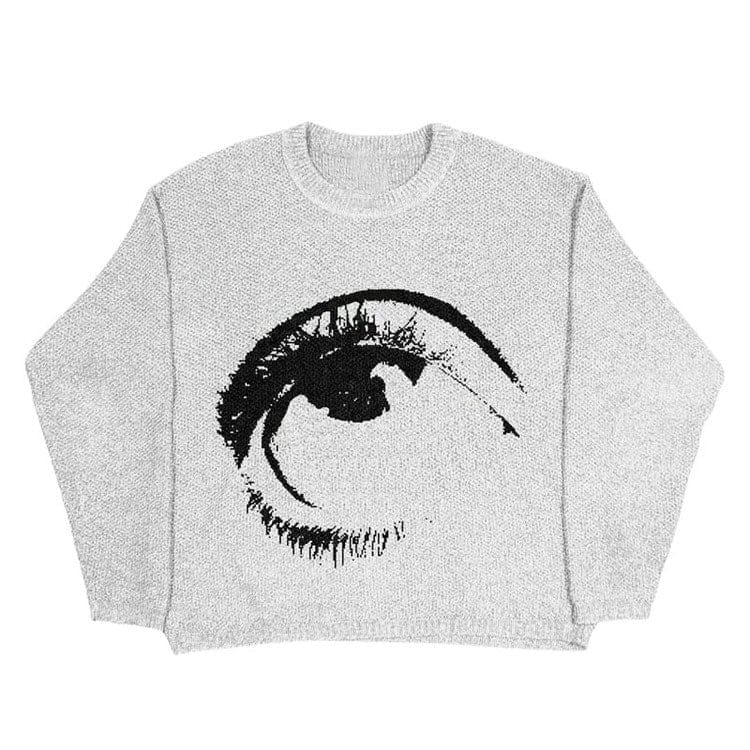 Beauty Eye Sweater - M / Grey - Sweater