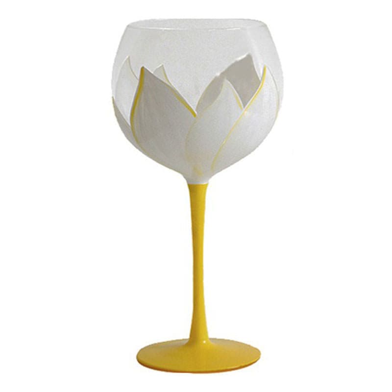 Beauty Tulip Flower Glass - Yellow