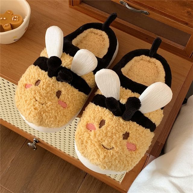 Bee Home Slippers - Bee - Yellow / 36 to 37