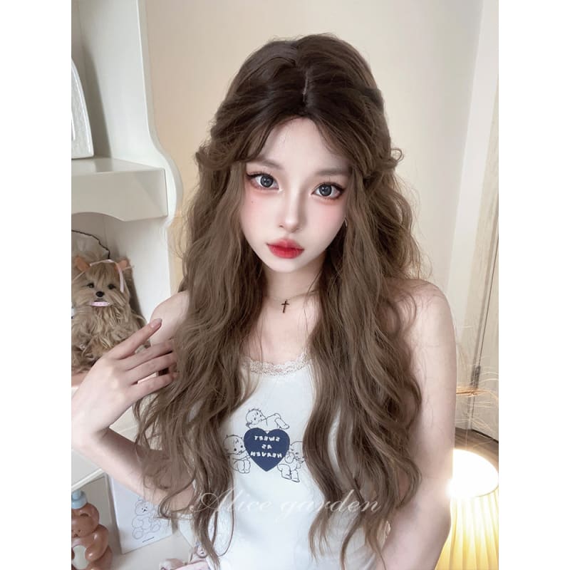 Belle Light Brown Curly Lolita Wig