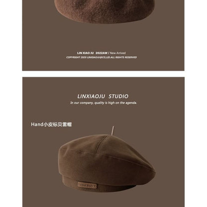 Beret / Baseball Cap / Bucket Hat / Applique Beanie