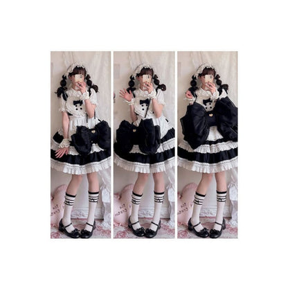 Big Black Bowknot Lolita Backpack