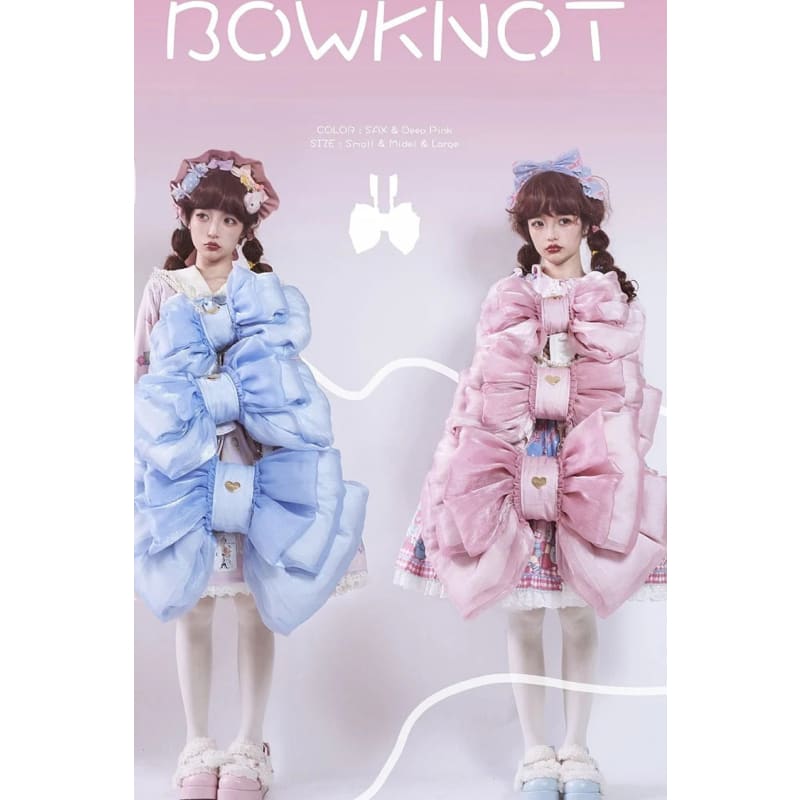 Big Blue Bowknot Lolita Backpack