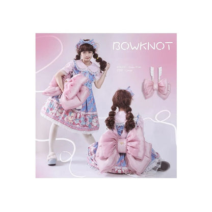 Big Pink Bowknot Lolita Backpack