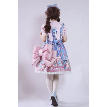 Big Pink Bowknot Lolita Backpack