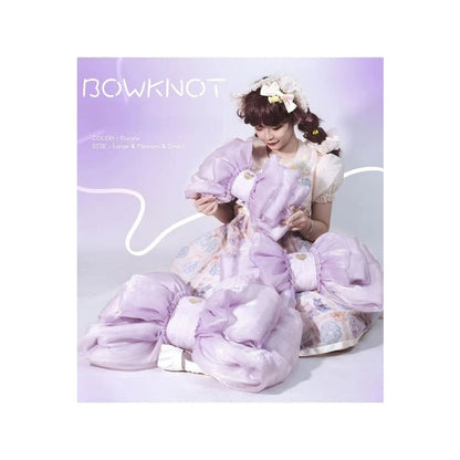 Big Purple Bowknot Lolita Backpack