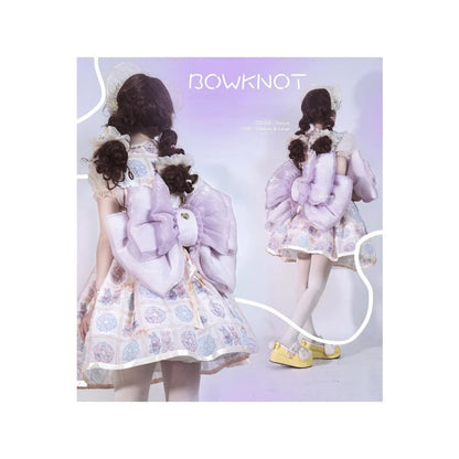 Big Purple Bowknot Lolita Backpack