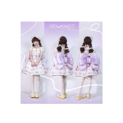 Big Purple Bowknot Lolita Backpack