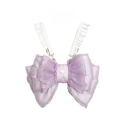 Big Purple Bowknot Lolita Backpack - S / Purple