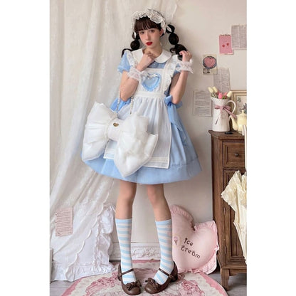 Big White Bowknot Lolita Backpack